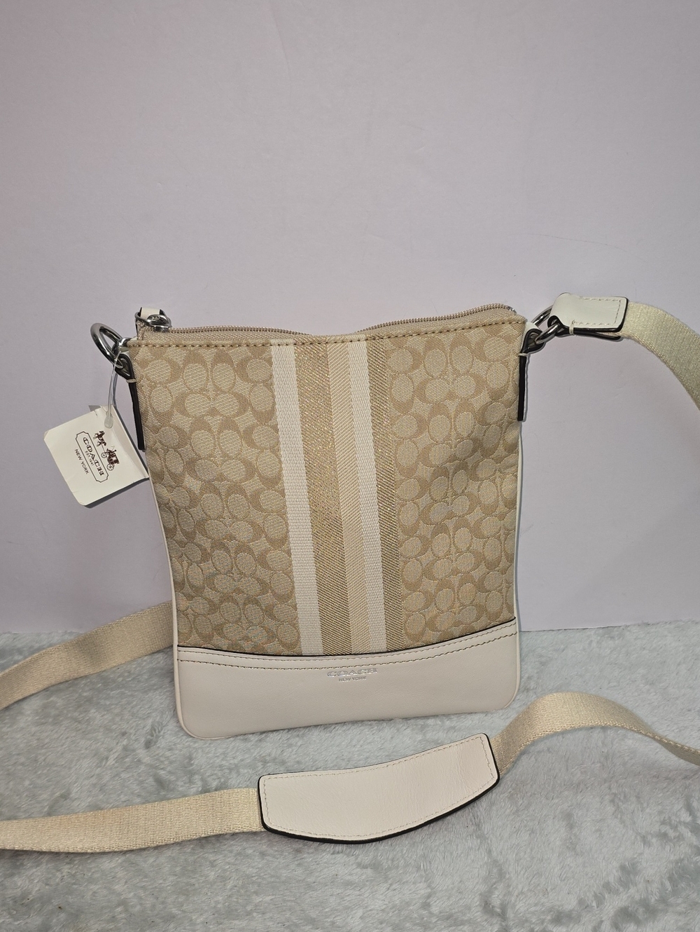 NWT Coach 'Legacy Stripe' Signature Swingpack